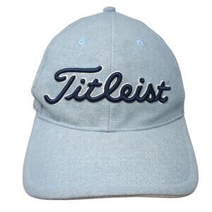 Fitleist Slideback Baseball Cap Blue One Size Adjustable Embroidered 6 Panel